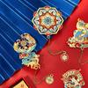 Source factory set Dunhuang bookmark classical Chinese style metal high-grade exquisite gift box Wen Chuang antique stationery