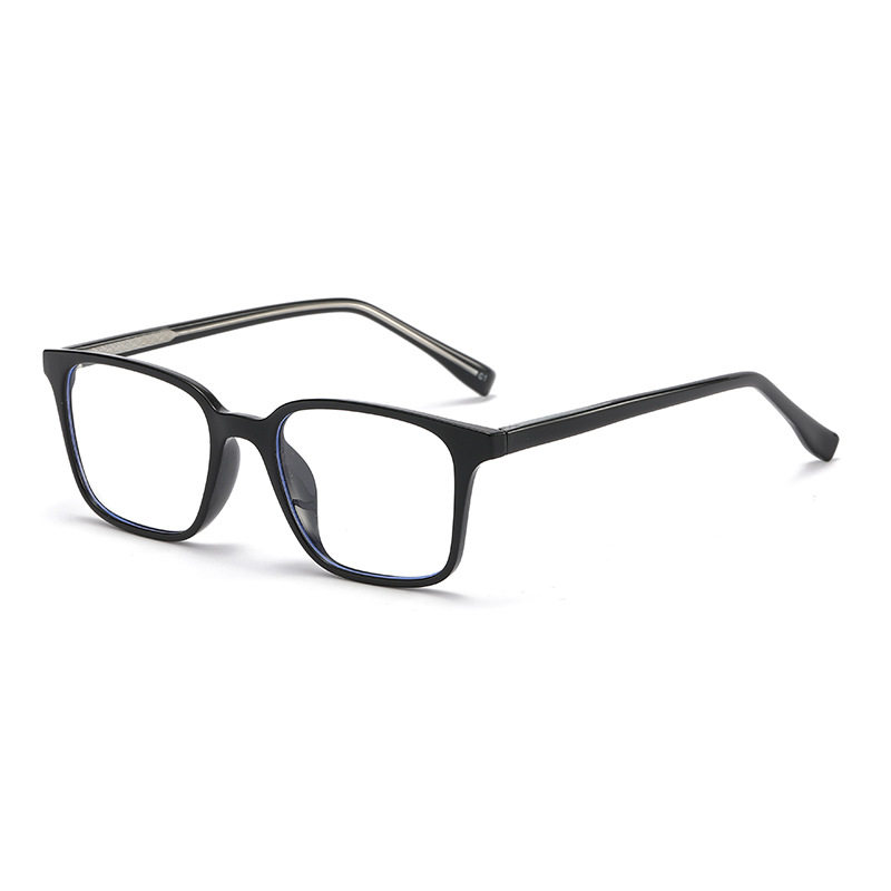 New Tr90 Frames Anti-Blue Light Flat Glasses for Men and Women Trendy K-Style Myopia Frame Glasses 17134