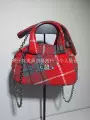 Red plaid bowling ball