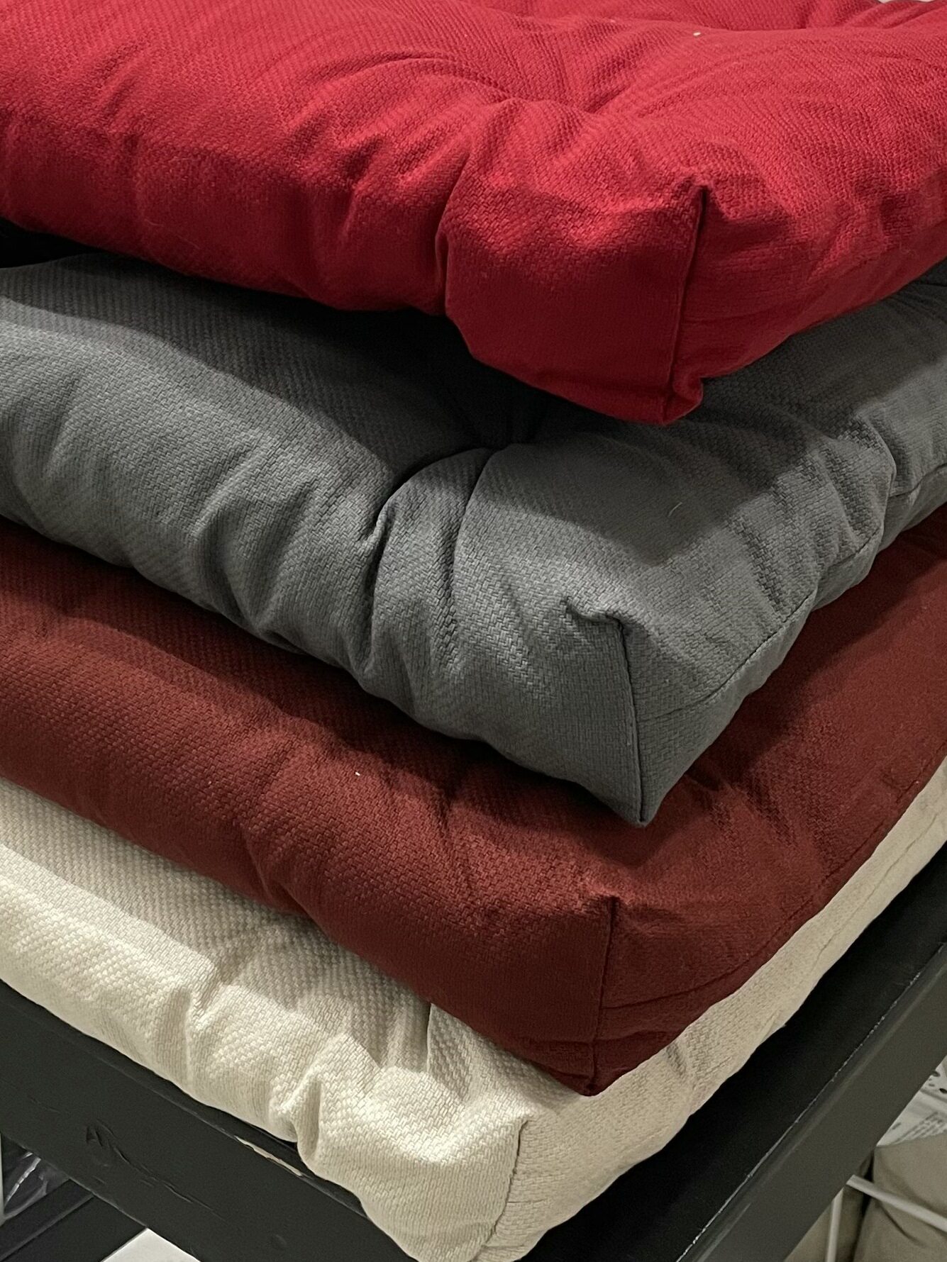 Pure Cotton Dining Chair Cushion Office Sedentary Ass Cushion Breathable Cushion Bay Window Cushion Sofa Cushion Two Pieces Free Shipping