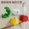 Household wire organizer desktop wall-mounted mobile phone data cable charging cable storage holder cable buckle plug hook