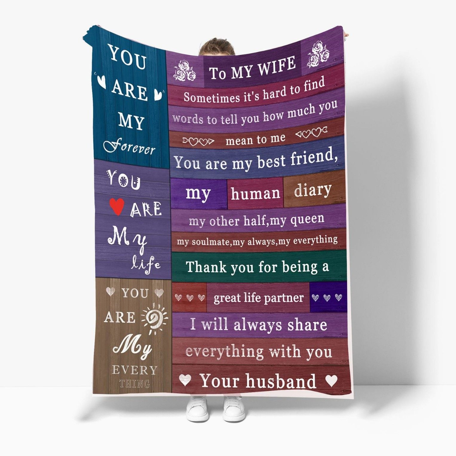 Amazon Ins Style Father's Day Envelope Blanket Family Letter Warm Flannel Message Letter Blanket