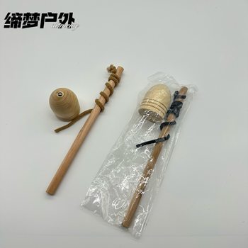 New Wooden Ice Stick Set for Outdoor Sports, Traditional Wooden Ice Stick Toy, Wholesale for 2 Yuan