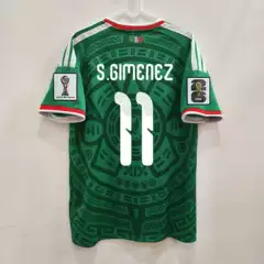 2026 World Cup Mexico Home Jersey No. 9 Raul No. 11 Jimenez Football Jersey Fan Short Sleeves
