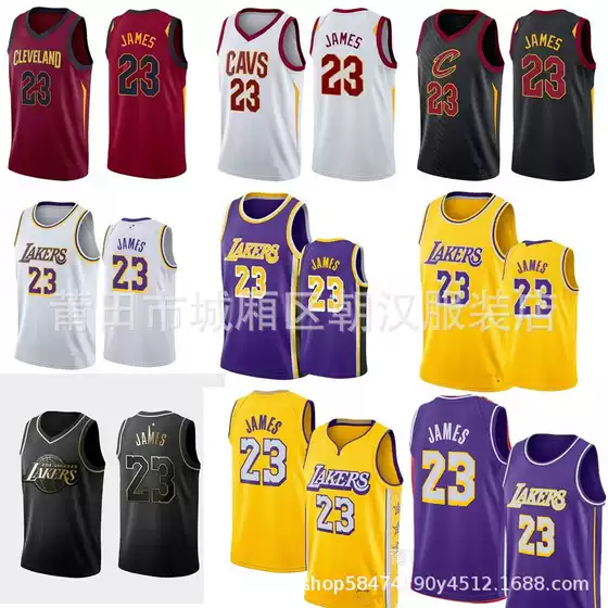 Cross-Border Wholesale Lake 23 James High School Retro Basketball Jersey 0 # 6 # 7 # Ames Embroidered Vest