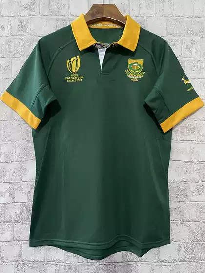 Rugby Jersey 2023 World Cup South Africa Home and Away Rugby Jersey Jersey Men's Short-Sleeved Sweatshirt
