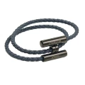 Black buckle + dark gray rope