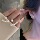 серебряная игла s925, корейская версия новых модных сережек для девочек, простой темперамент, универсальные серьги, вибрато, серьги в том же стиле, оптом mini 40