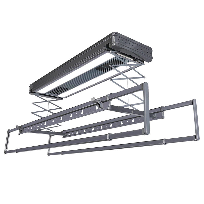 Clothes Drying Rack Balcony Drying Intelligent Voice Remote Control Lighting Disinfection Sterilization Adjustable Balcony Automatic Clothes Drying Machine