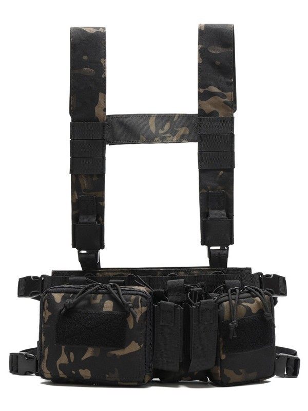 Outdoor Military Fan Tactical Chest Molle Field Training Vest Multifunctional Strap Special Forces Camouflage Vest