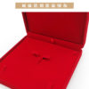Spot Gold Jewelry Jewelry Box Three Gold Set Box Red Velvet Wedding Festive Gold Storage Gift Box