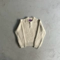 Polo fur collar large C sweater
