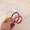 Thick transparent PVC earrings jewelry storage sealed bag pinch music self-sealing bag Wenwan bracelet self-sealing packaging bag