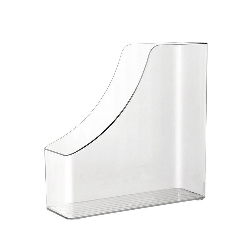 Transparent Desktop Vertical File Storage Box Office Data File Rack a4 Paper Basket Rack Large Opening Book Stand File Rack