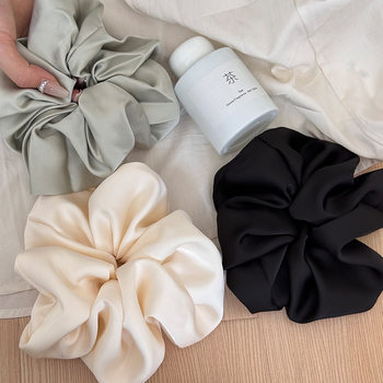Gentle Heroine Satin Scrunchie for Women 2025 New Style Hair Tie Bun Elastic Durable Hair Rope