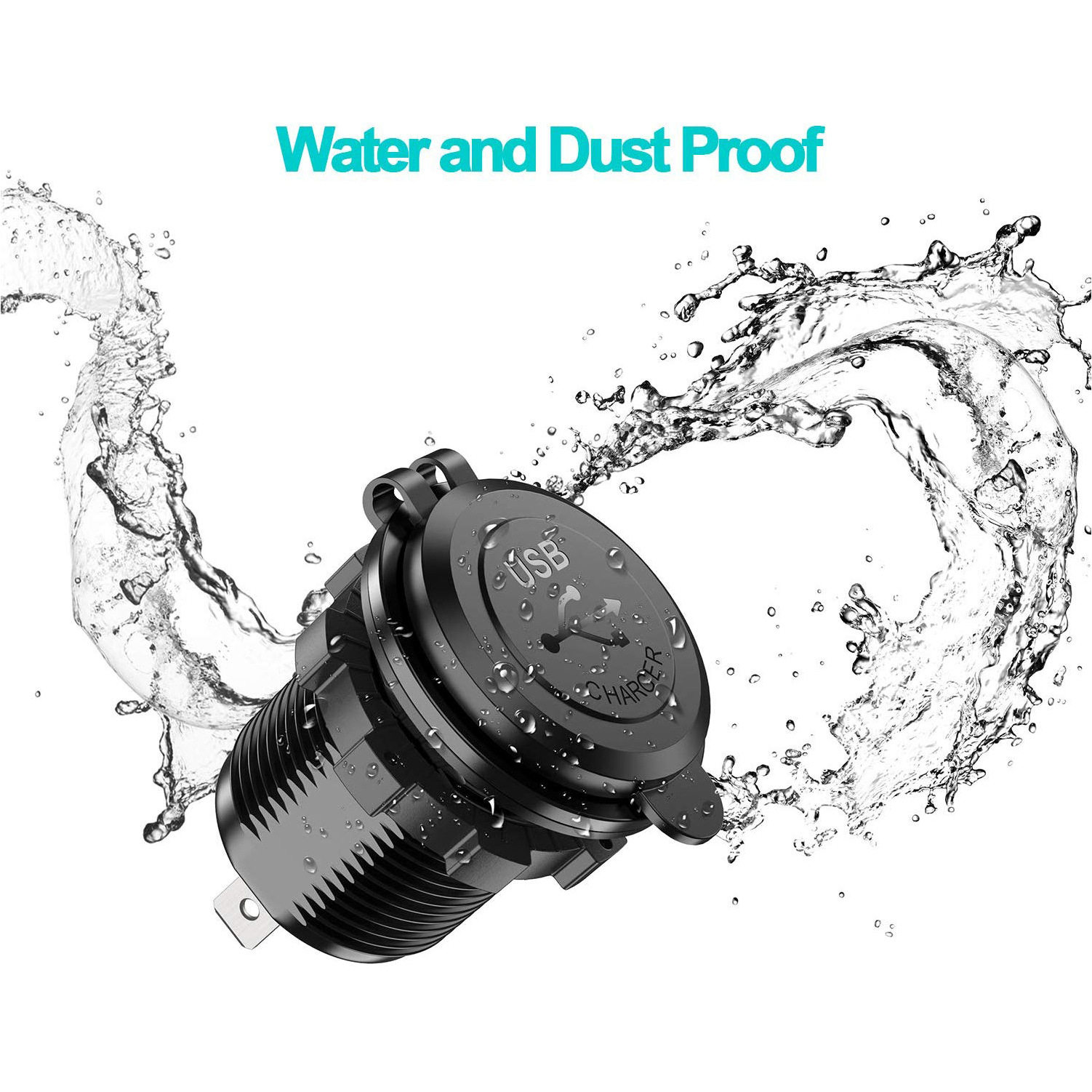 Car Rv Motorcycle Yacht Universal Car Charger Car Modified Charger Apple Mobile Phone Flash Charging Pdqc Fast Charging USB