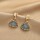 Серебряная игла 925 пробы, корейская версия французских жемчужных сережек с темпераментом, высококачественные серьги с цветами любви, универсальные серьги для женщин оптом mini 80