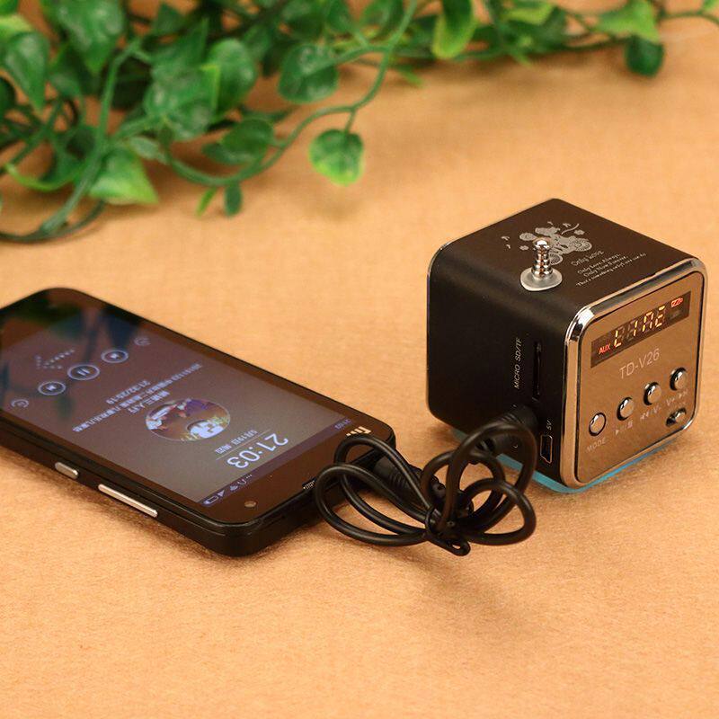 TD-V26 card speaker radio U disk portable mini stereo walkman mp3 mobile phone subwoofer