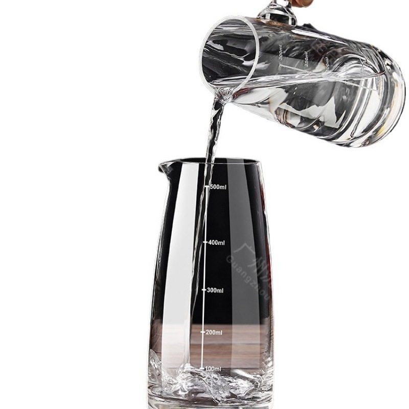 0ml Household Wine Decanter with Glass Scale, Suitable for Red Wine and Commercial Use