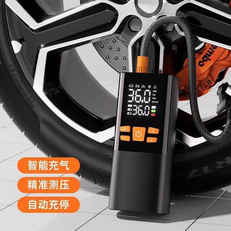 Car Air Pump, Wireless Car Air Pump, Electric Car Tire Pump, Digital Display Compressor, Rechargeable