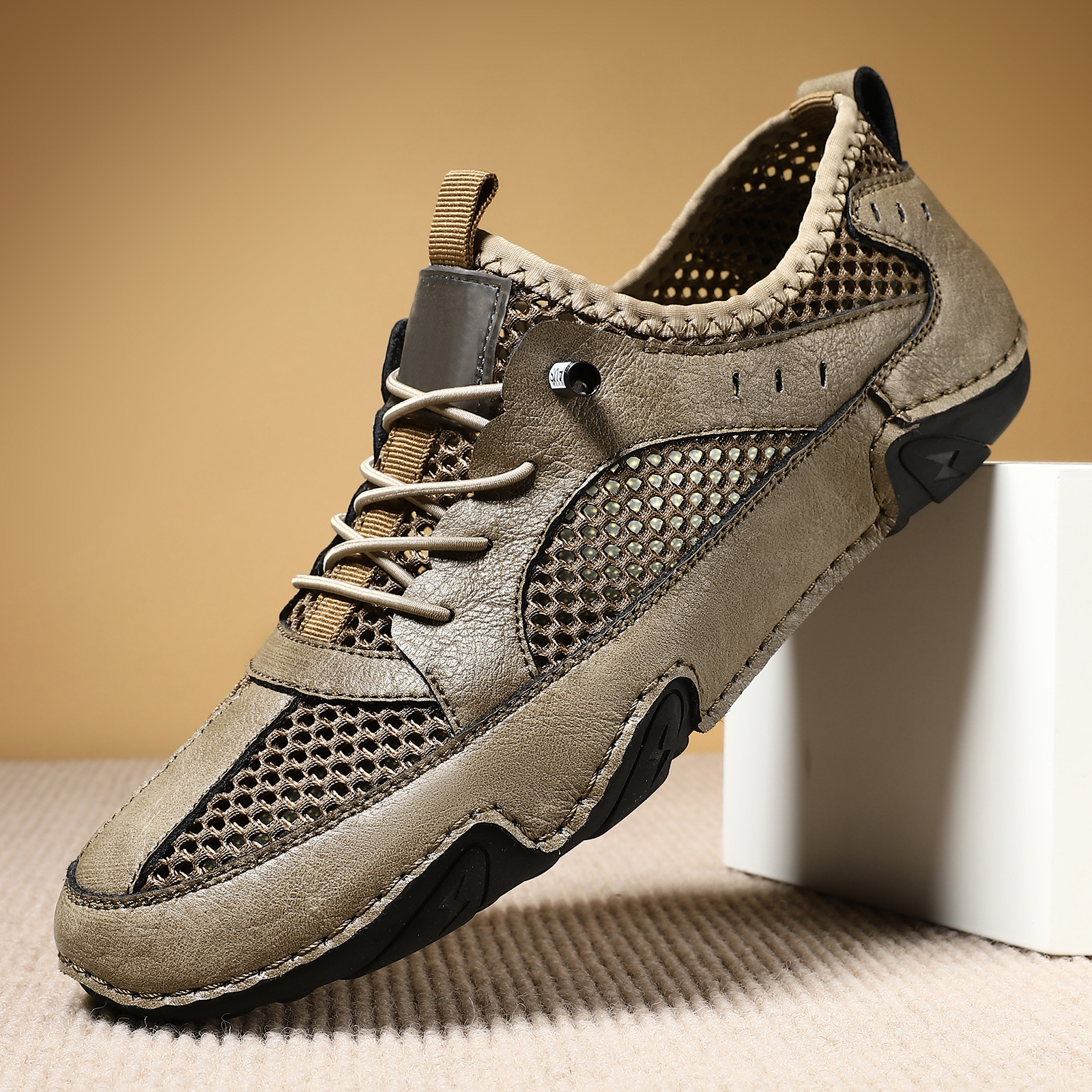 Giày Thể Thao Nam Chất Liệu Da Bò Big Size Ngoại Cỡ Thoáng Khí