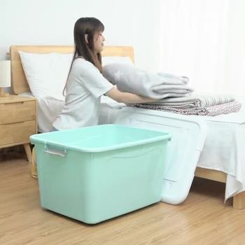 Plastic Storage Box Extra Large Toy Storage Box Extra Large Capacity Dormitory Quilt Clothes Storage Box Wholesale