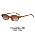 Tortoiseshell frame double tea lenses