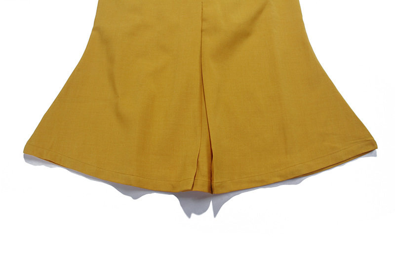 Đầm maxi nữ thắt eo cổ V phối ren, tay loe, xẻ tà trước, dáng midi — Hình cầu, Trường an chi tiết 19