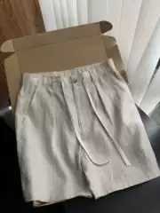 Old Money Style Tencel Linen Shorts for Men, Summer Thin Loose Casual Cotton-Linen Pants, Lightweight Mature Style Five-Point Shorts for Outdoor Wear