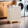 Foldable Dirty Clothes Basket Cart Storage Dirty Clothes Basket Large Capacity Household Bathroom Bathroom Dirty Clothes Storage Basket