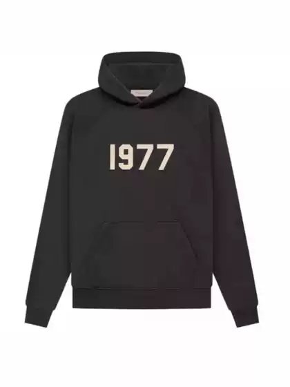 Essentials Sweatshirt Men's Trendy Multi-Line American Style Fleece-Lined New Hoodie 1977 Sweatshirt