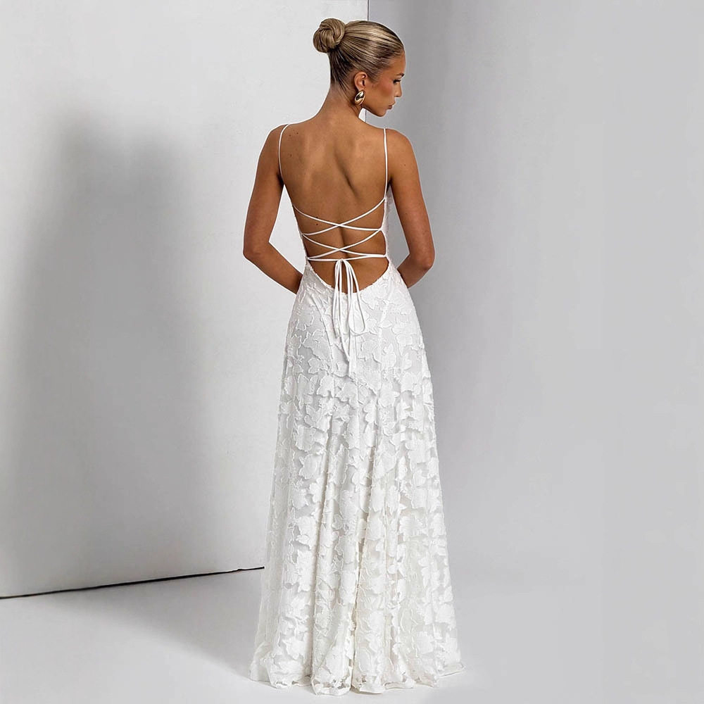 跨境亚马逊欧美风女装新款时尚百搭辣妹风酒红色性感吊带裙