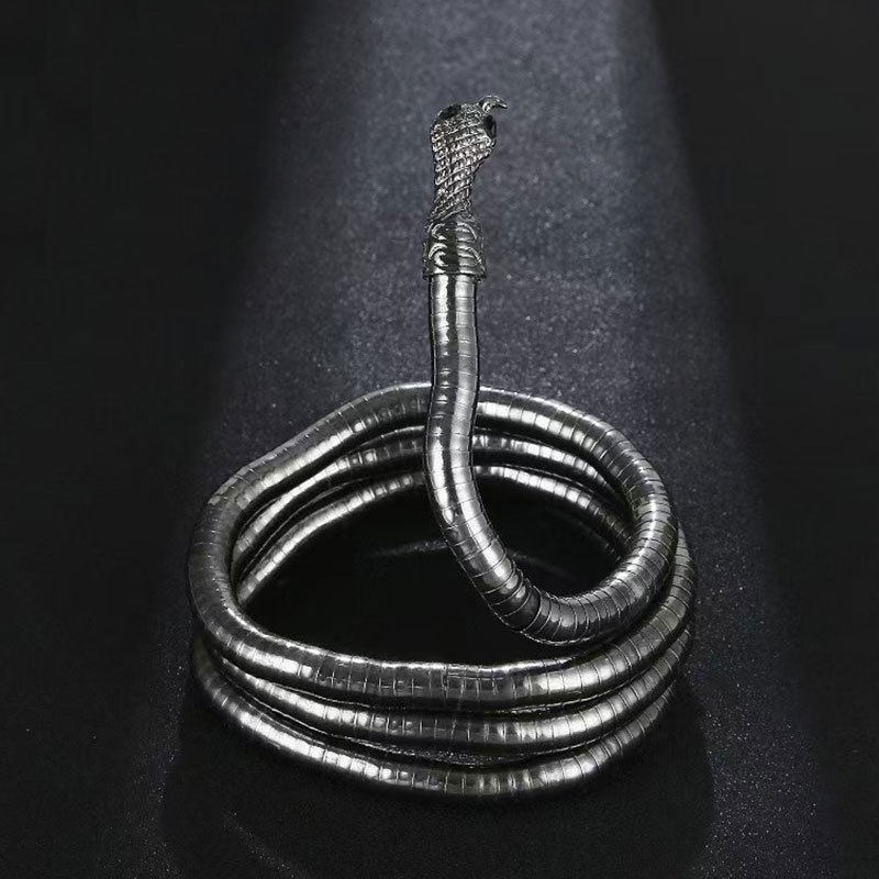 Europe and the United States cross-border winding snake-shaped personality punk casual shape necklace collar women wear bracelets headdress high sense