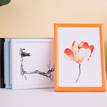 Factory Direct Sales Creative Arc-Shaped Pvc Plastic Photo Wall Rose Gold Picture Frame Display Stand Wholesale 5inch 6inch