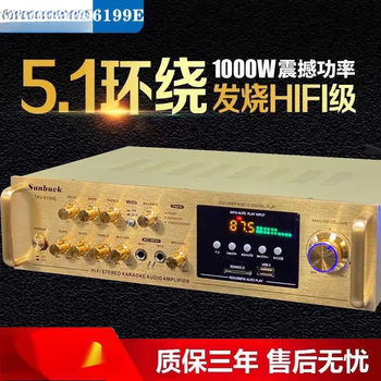 Factory Direct Sales of Household Bluetooth Amplifiers, High-Power Plug-In Card Fever Professional Amplifiers, New Year Goods Wholesale