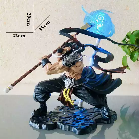 Popular One Piece Series Super Battle Tiger White Beard Anime Figure Statue Model Ornament Wholesale