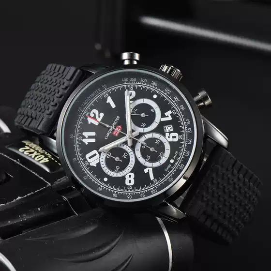 Fashion Quartz Tape Wine Barrel Waist Men's Sports Trendy Chronograph Quartz Watch, Foreign Trade Explosion