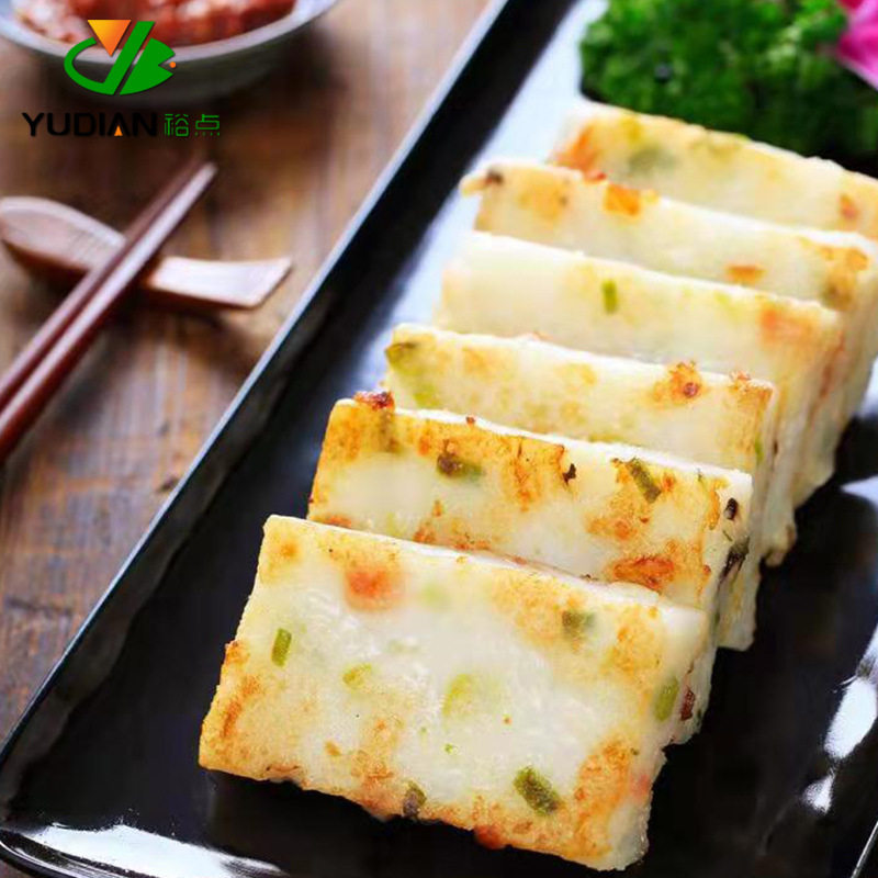 Radish Cake Cantonese-Style Morning Tea Snack Restaurant Commercial Wholesale Breakfast Afternoon Tea Instant Semi-Finished Steamed and Fried Cake