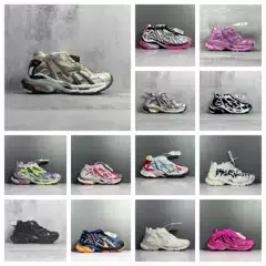 Putian Pure Original B Brand Runner Paris 7.0 Half-Generation Jogging Shoes with Graffiti and Vintage Look, Height-Increasing Unisex Casual Sports Shoes