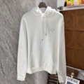 White hooded embroidered cd
