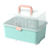 Baby Bottle Storage Box Baby Pacifier Milk Brush Storage Box Children's Bottle Drain Rack Dustproof Tableware Storage Box