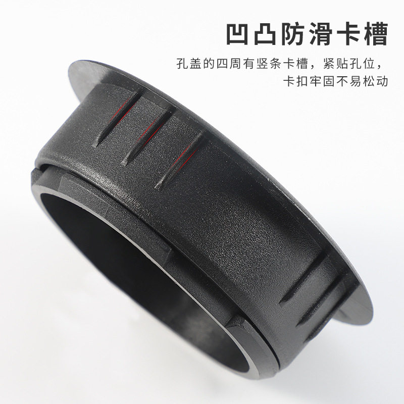 ABS plastic new double-layer wire box furniture desk computer desk round decorative cover hidden wire hole cover