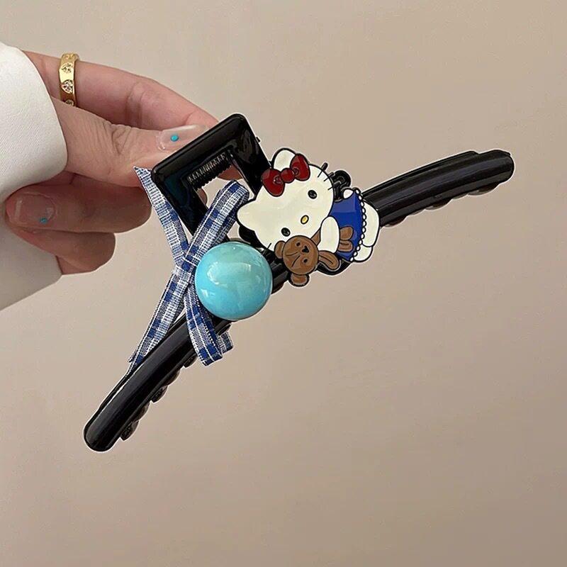 卡通动物狗狗猫咪抓夹高颜值五角星后脑勺盘发鲨鱼夹可爱发饰网红