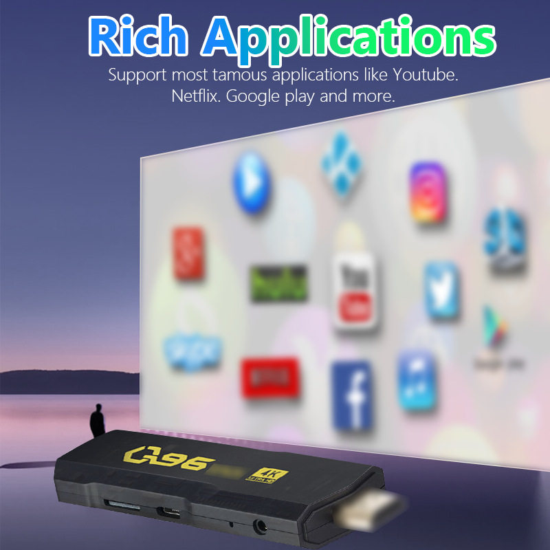 Q96S TV box cross-border network set-top box dongle foreign trade Android 10 smart HD video player