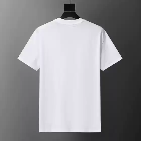 6 Cross-Border European and American Casual Versatile Men's and Women's Spring and Summer New Round Neck Printed Logo Short-Sleeve T-Shirt Alternative to Cross-Border European Goods