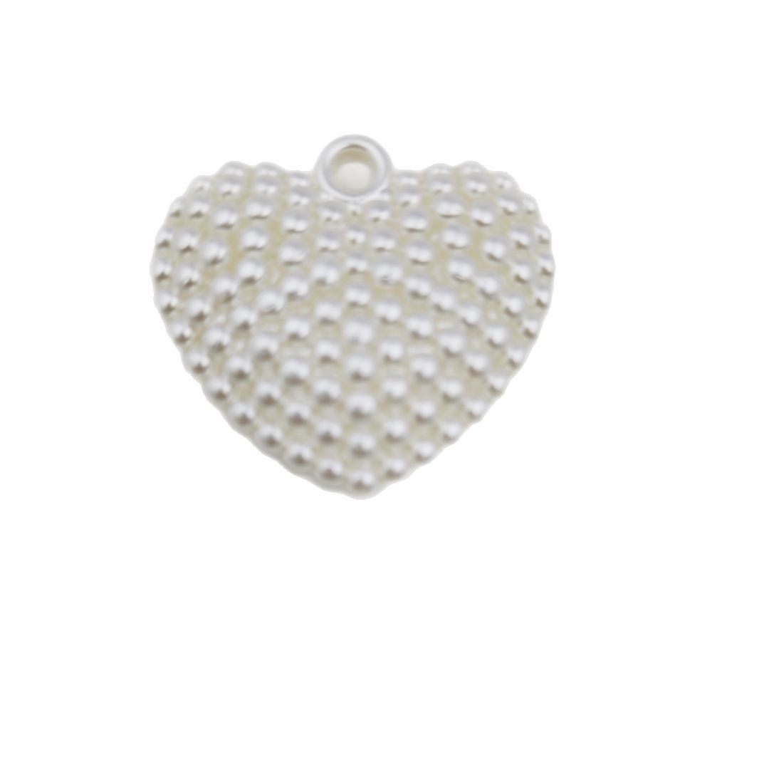 Cross-border Hot Sale Baroque Imitation Pearl Love Pendant Jewelry Accessories Clothing Accessories DIY Keychain Amazon