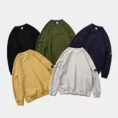 23Fw Functional Lens Sweatshirt Cp Company Simple Casual Pullover Round Neck Pure Color Top Men Ins Cross-Border