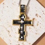 Трансграничный Aliexpress, европейская и американская индивидуальность, универсальная подвеска из сплава, хит продаж, ожерелье, мужская ретро крестообразная оптовая продажа.