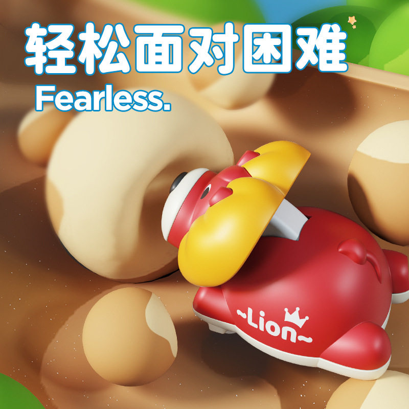 按压式动物回力车儿童小汽车男孩1-2岁3男童宝宝耐摔车子小孩玩具