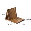 Cross-border New Solid Wood Triangle Book Stand Acacia Wood with Coaster Bracket Reading Rack Home Bedroom Desktop Bookshelf